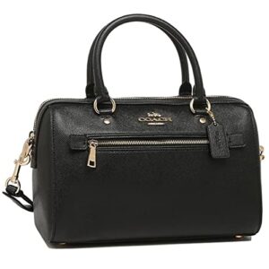 coach rowan leather satchel crossbody purse – #f79946 – im/black