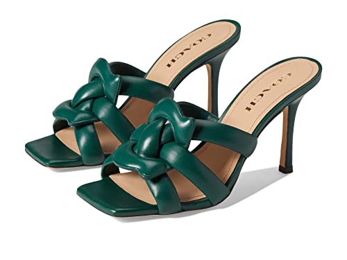 COACH Kellie Leather Sandal Dark Pine 8 B (M)