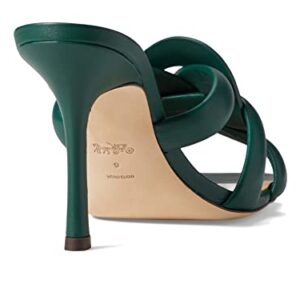 COACH Kellie Leather Sandal Dark Pine 8 B (M)