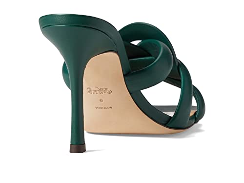 COACH Kellie Leather Sandal Dark Pine 8 B (M)