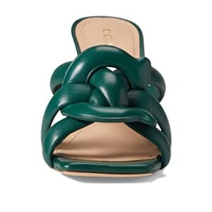 COACH Kellie Leather Sandal Dark Pine 8 B (M)