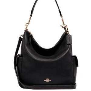 Coach Pennie Leather Shoulder Purse in Black - #6152