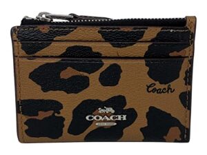 coach mini skinny id case with leopard print style no. cc870