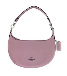 coach leather payton shoulder bag in ice purple