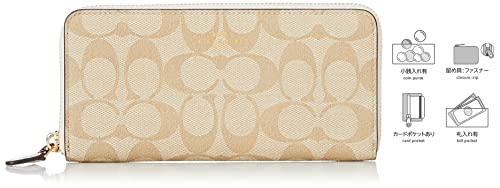 COACH(コーチ) Women Wallet, Light Khaki/Chalk, One Size