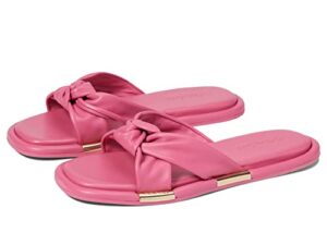 coach brooklyn leather sandal pink 9 b (m)