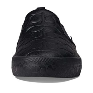 COACH Signature Embossed Pebble Slip-On Skate Sneaker Black 11.5 D (M)