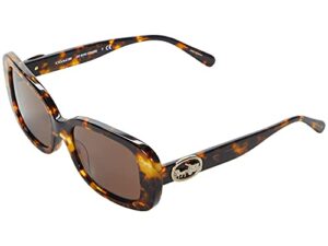 sunglasses coach hc 8330 565973 dark tortoise/print