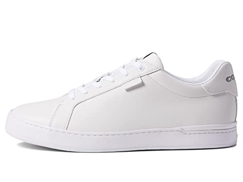 COACH Lowline Leather Low Top Optic White 9 D (M)