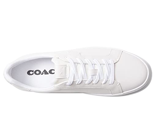 COACH Lowline Leather Low Top Optic White 9 D (M)