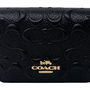 Coach Signature Leather Mini Wallet on a Chain Style No. C7361 Black