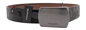 coach men’s plaque buckle cut-to-size reversible belt, 38mm