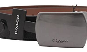 Coach Men's Plaque Buckle Cut-To-Size Reversible Belt, 38mm