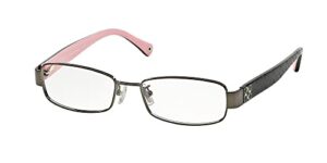 coach eyeglasses hc 5001 9021 dark silver