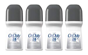 avon on duty 24 hours original roll-on anti-perspirant deodorant 2.6 oz (4-pack)
