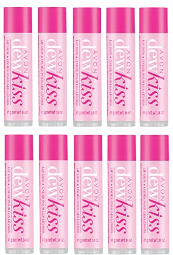 Avon Dew Kiss Lip Dew Lip Balm Lof, 0.15 Ounce (Pack of 10)