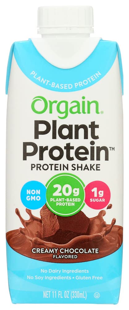 ORGAIN Creamy Chocolate Plant Based Protein Shake, 11 FZ