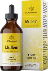 mullein leaf tincture – lung cleanse – vegan mullein drops – lung detox – respiratory health and immune support drops – natural supplement liquid extract 4 fl.oz.