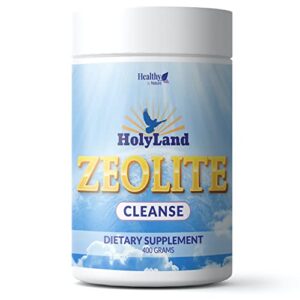 holyland zeolite cleanse | zeolite detox powder (400 gram value size) | natural, activated clinoptilolite – supports energy, mental focus, ph balance, immune defense, & optimal gut health