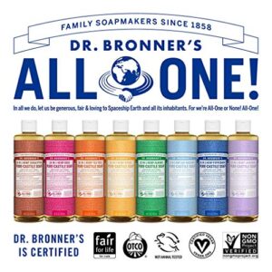 Dr. Bronner's - Pure-Castile Liquid Soap (Citrus, 16 ounce) - Made with Organic Oils, 18-in-1 Uses: Face, Body, Hair, Laundry, Pets and Dishes, Concentrated, Vegan, Non-GMO