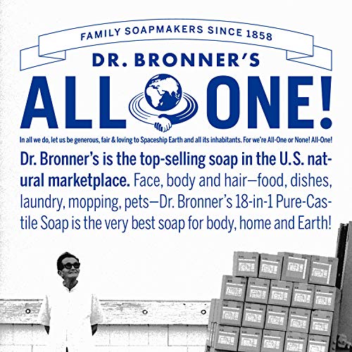 Dr. Bronner's Pure-Castile Liquid Soap – Almond Bundle. 32 oz. Bottle and 2 oz. Travel Bottle