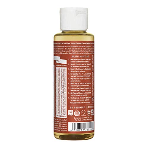 Dr. Bronner’s - Pure-Castile Liquid Soap (Eucalyptus, 8 ounce) - Made with Organic Oils, 18-in-1 Uses: Face, Body, Hair, Laundry, Pets and Dishes, Concentrated, Vegan, Non-GMO