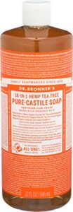 dr.bronner’s magic soaps pure castile soap – tea tree – 32 oz