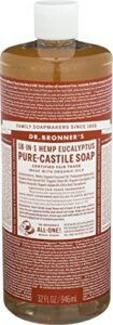 dr. bronner’s eucalyptus castile soap, 32 fz