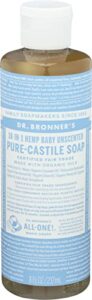 dr. bronner’s, baby soap liquid castile, 8 fl oz
