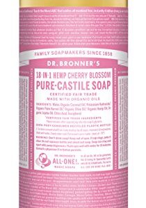 Dr. Bronners Cherry Blossom Liquid Castile Soap, 32 FZ