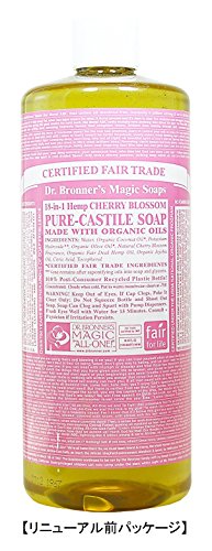 Dr. Bronners Cherry Blossom Liquid Castile Soap, 32 FZ