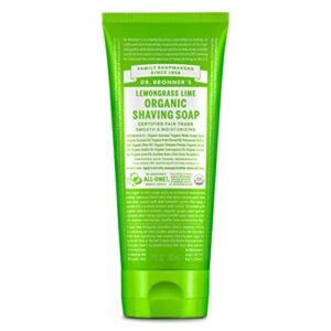 dr bronner shaving soap lmngrss lime