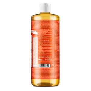 Dr. Bronner’s - Pure-Castile Liquid Soap (Tea Tree, 32 ounce) - Made with Organic Oils, 18-in-1 Uses: Acne-Prone Skin, Dandruff, Laundry, Pets and Dishes, Concentrated, Vegan, Non-GMO