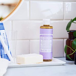 Dr. Bronner’s - Pure-Castile Liquid Soap (Lavender, 16 ounce) - Made with Organic Oils, 18-in-1 Uses: Face, Body, Hair, Laundry, Pets & Dishes, Concentrated, Vegan, Non-GMO