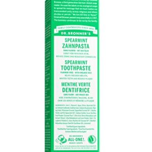 Dr. Bronner’s - All-One Toothpaste (Spearmint, 5 Ounce)