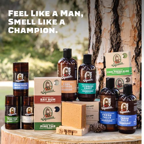 Dr. Squatch All Natural Bar Soap for Men, 5 Bar Variety Pack - Alpine Sage, Bay Rum, Bourbon, Eucalyptus and Goat's Milk