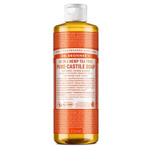 dr bronner’s, soap liquid castile tea tree, 16 fl oz