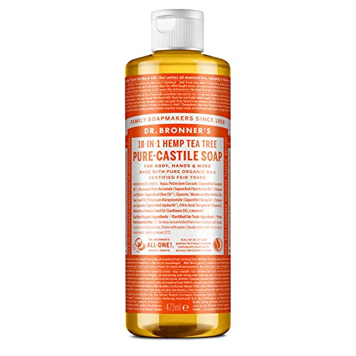 Dr Bronner's, Soap Liquid Castile Tea Tree, 16 Fl Oz