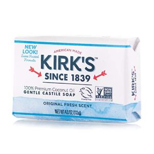 kirk’s natural original castile soap, 4 ounce (packaging may vary)