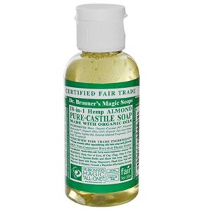 dr bronners magic soap all one csal04 4 oz almond 18 in 1 dr. bronner’s liquid soap