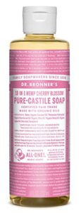 dr bronners cherry blossom liquid castile soap, 8 oz