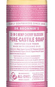 DR BRONNERS Cherry Blossom Liquid Castile Soap, 8 OZ