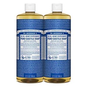 Dr. Bronners Peppermint 32oz. Castile Soap (2 Pack)