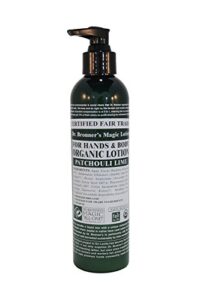 dr. bronner’s magic soaps: lotion organic patchouli lime, 8 oz (4 pack)