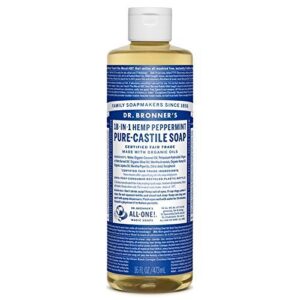 Dr. Bronners Peppermint 16oz. Castile Soap (2 Pack)