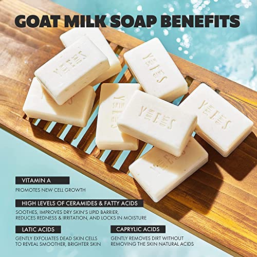 Skin Said Yes Goats Milk Bars Soap Set - 8 Piece Soap for Eczema Psoriasis Soap, Goats Soaps Nature Goats Milk Soaps Bars, Organic Goat's Milk Soaps, Bars Soaps Goats Milk Natural for Kids, Men, Women