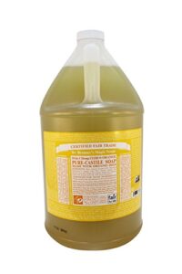 pure castile liquid soap citrus dr. bronner’s 128 oz liquid