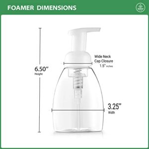 Bar5F Foaming Soap Dispenser Pump Bottle for Dr. Bronner's Castile Liquid Soap 8.5-Ounce Pack of 2