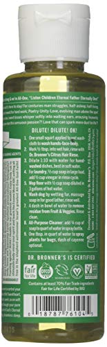 Dr. Bronners Almond Castille Liquid Soap, 4 FZ