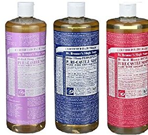 Dr. Bronner's Pure Castile Soap 4 Rainbow Variety Pack, 32 oz